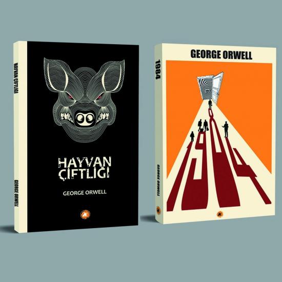 1984-Hayvan Çiftliği-George Orwell 2 Kitap
